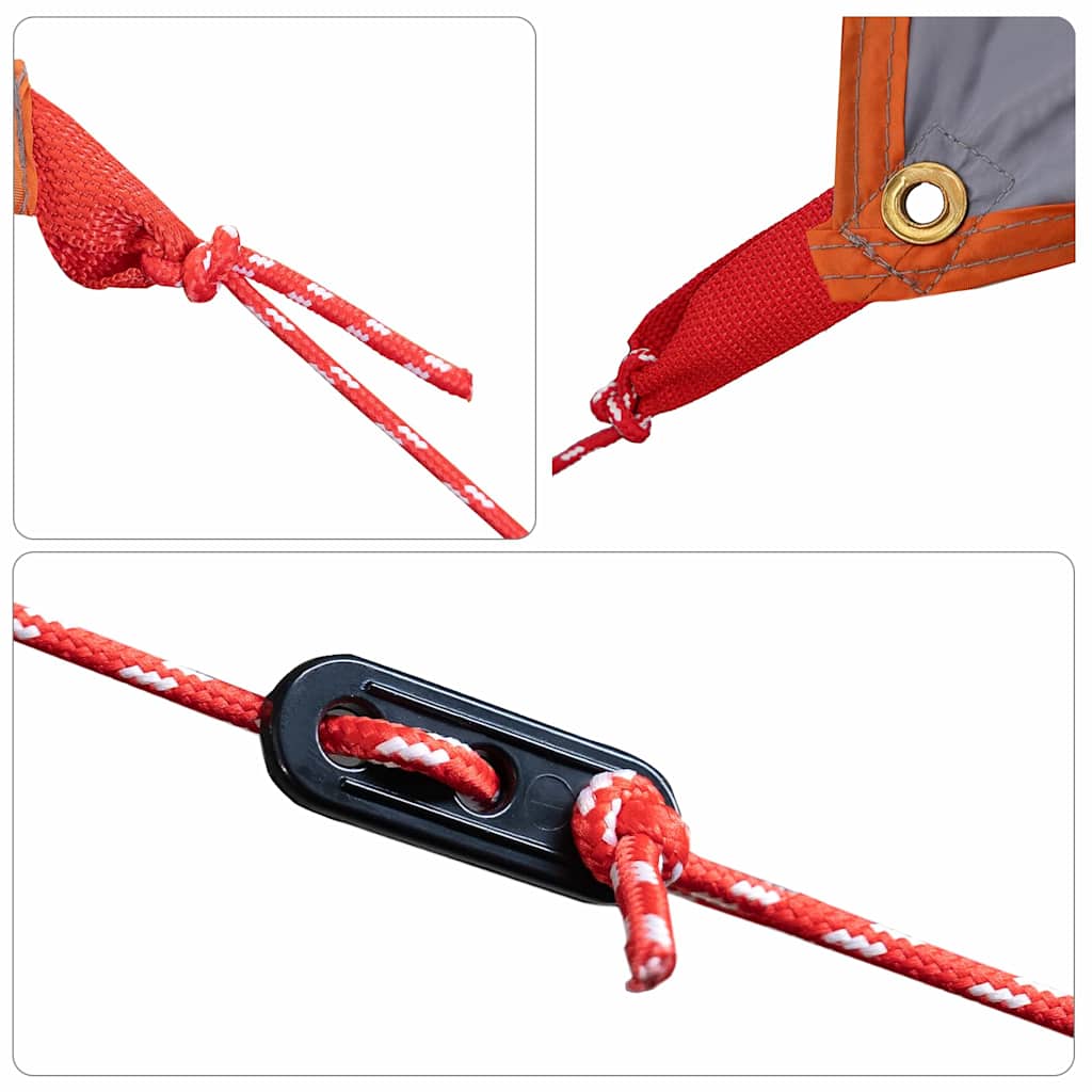 Wasserfeste Plane mit Dach Grau und Orange