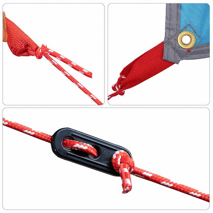 Wasserfeste Plane mit Dach Blau