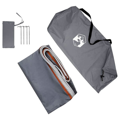 Heckklappenzelt Grau und Orange 190 x 150 x 185 cm Taft