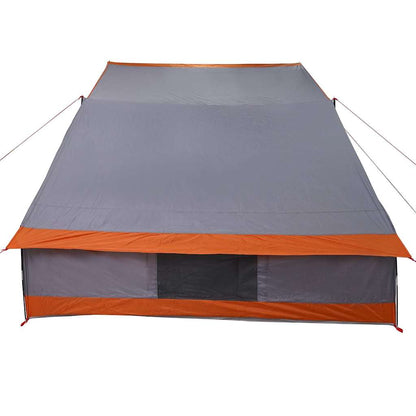 Campingzelt mit Dach Grau und Orange 282 x 225 x 154 cm Taft