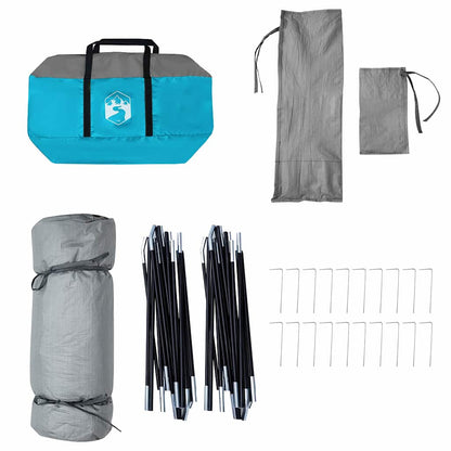 Innenzelt mit Dach mit Speicher Blau 520 x 520 x 190 cm Taft