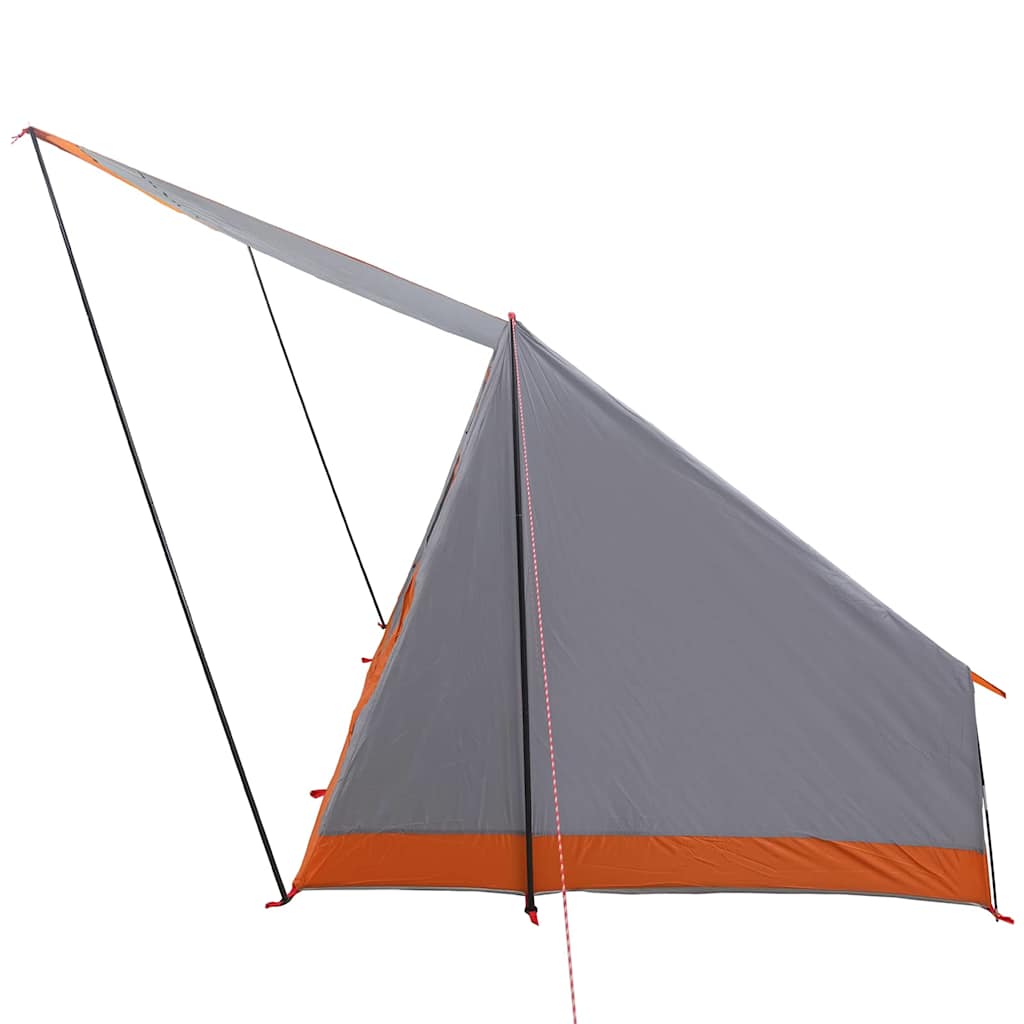 Campingzelt mit Dach Grau und Orange 223 x 163 x 130 cm Taft