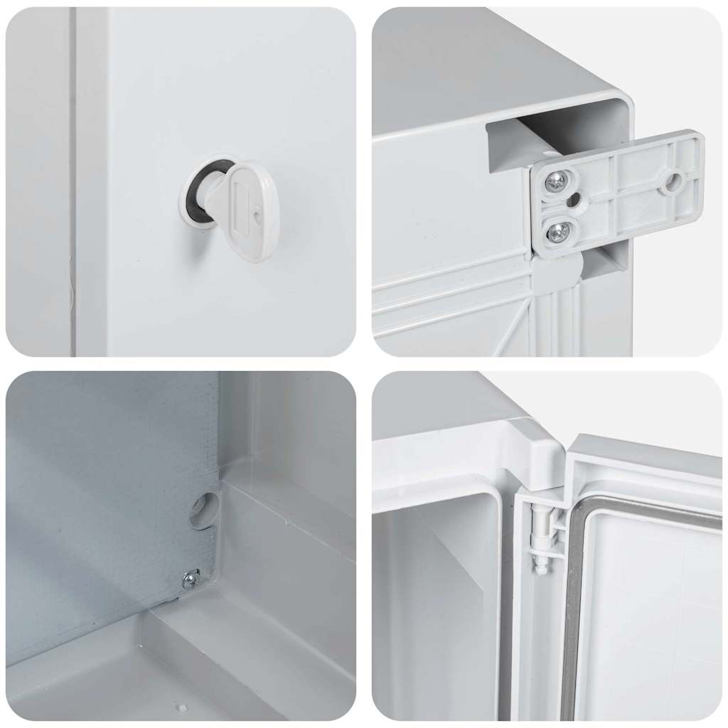 Steuerungsschrank Grau 32 x 13 x 30 cm ABS Kunststoff