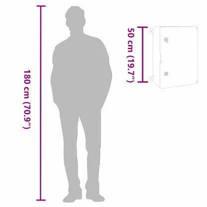Steuerungsschrank Grau 47 x 24 x 50 cm ABS Kunststoff