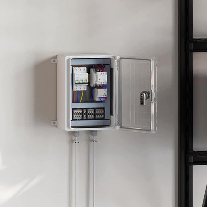 Steuerungsschrank Grau 28 x 13 x 28 cm ABS Kunststoff