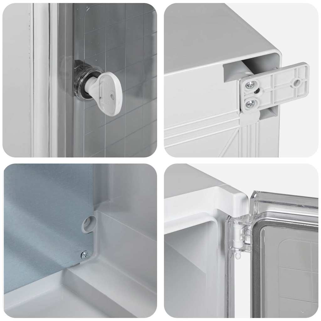 Steuerungsschrank Grau 32 x 13 x 33 cm ABS Kunststoff