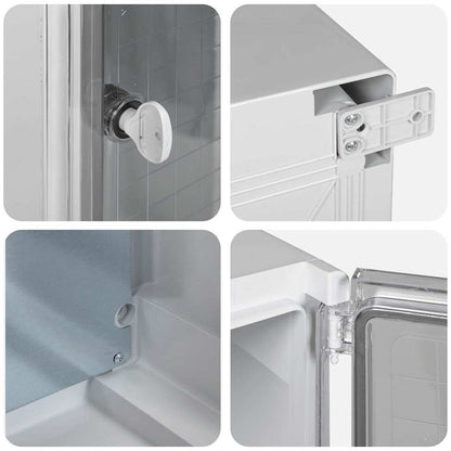 Steuerungsschrank Grau 32 x 15 x 35 cm ABS Kunststoff