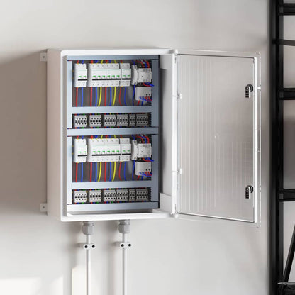 Steuerungsschrank Grau 57 x 24,5 x 70 cm ABS Kunststoff