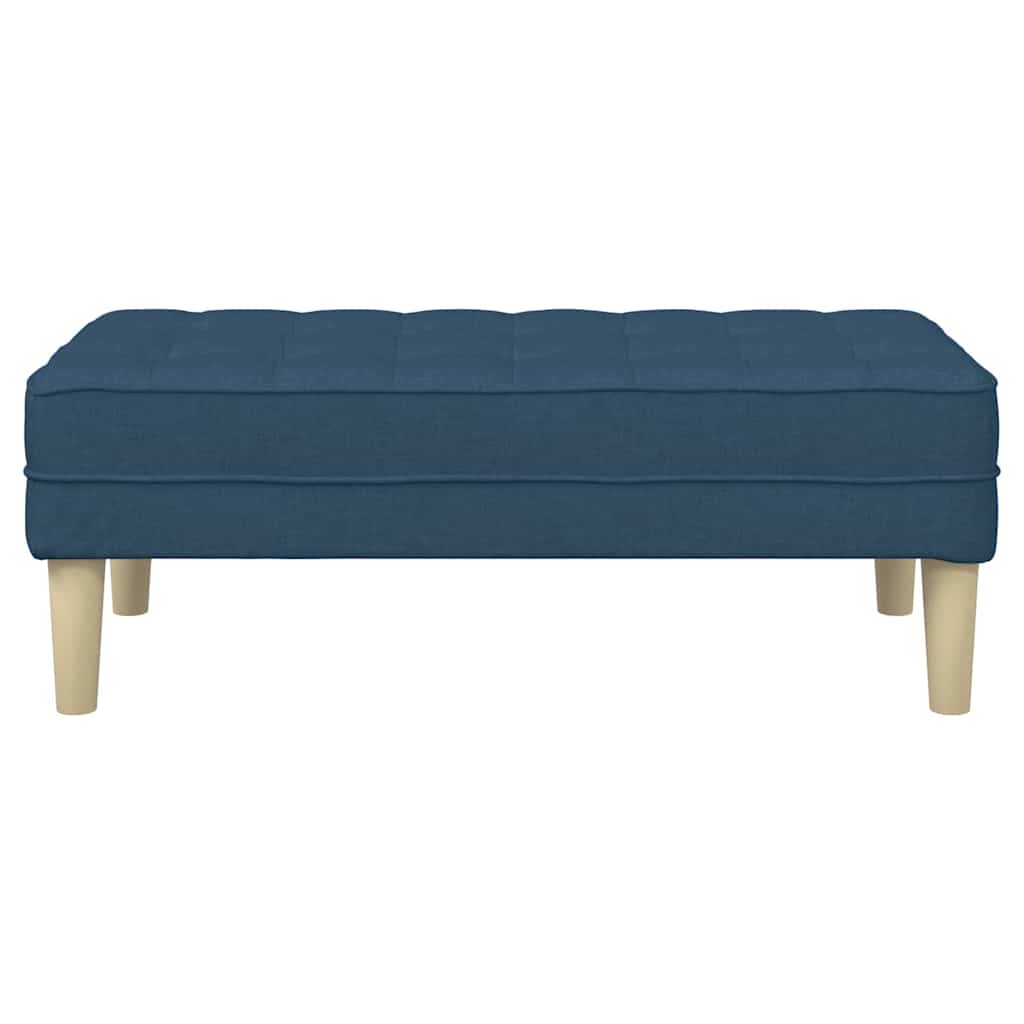 Bank mit Kissen Blau 113 x 57 x 39 cm Stoff