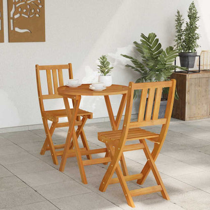 Bistrogarnitur 3 pcs Öl-Natur Massivholz Akazie
