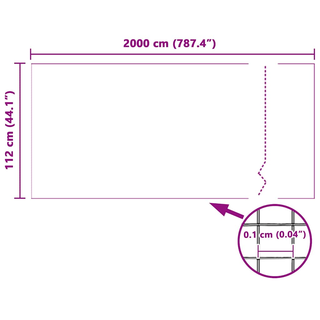 Insektenschutzgitter Weiß 112 x 2000 cm Glasfaser