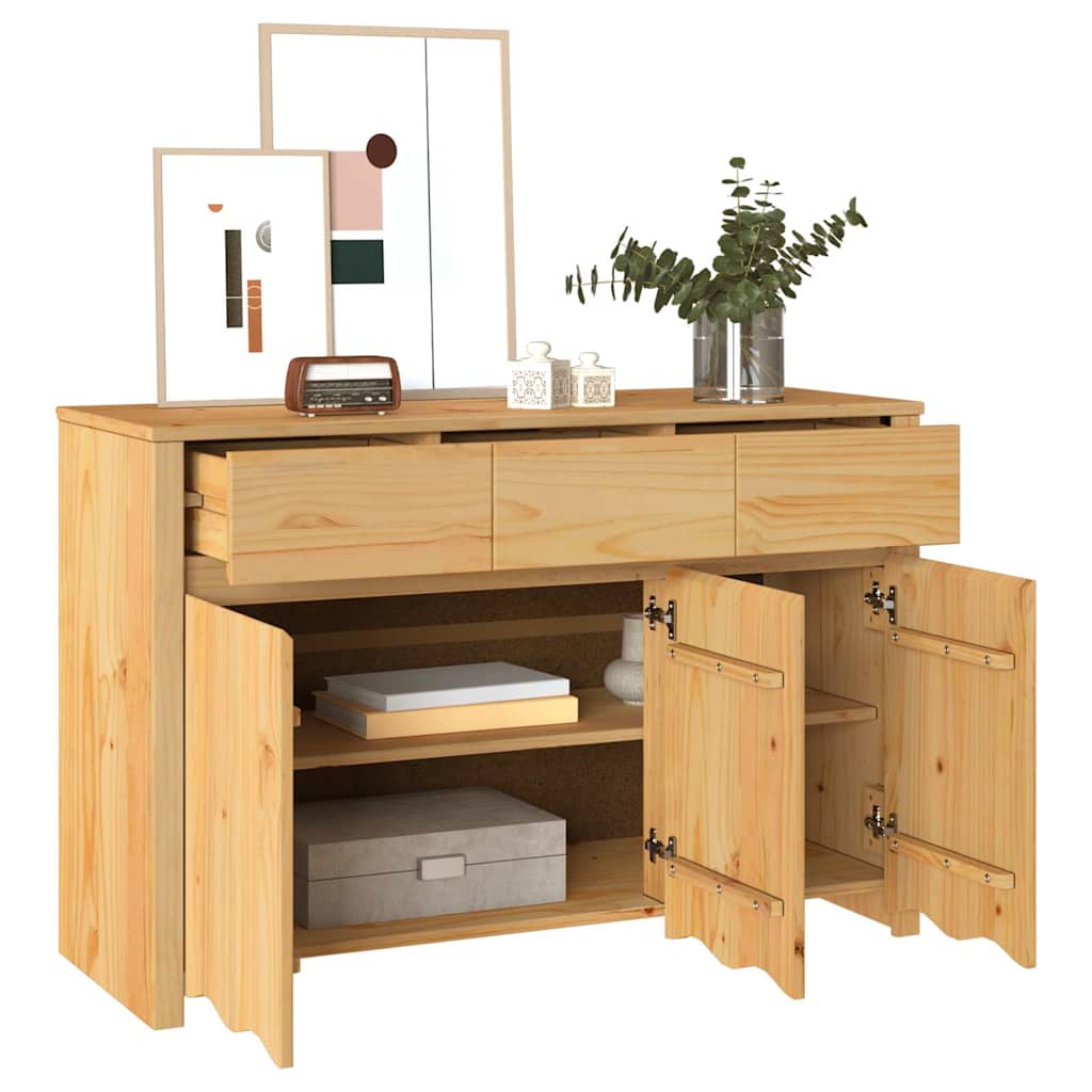 Sideboard Drammen Eiche 114 x 43 x 75,5 cm Massivholz Kiefer