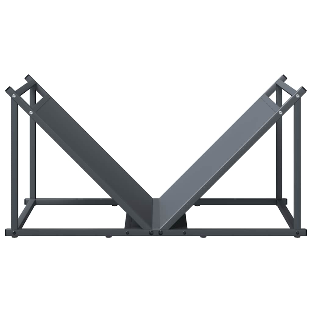 Brennholzregal Anthrazit 70x43x34,5 cm Kaltgewalzter Stahl