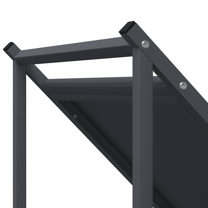 Brennholzregal Anthrazit 70x43x34,5 cm Kaltgewalzter Stahl