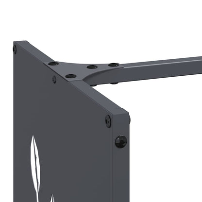 Brennholzregal Anthrazit 40x30x80 cm Kaltgewalzter Stahl