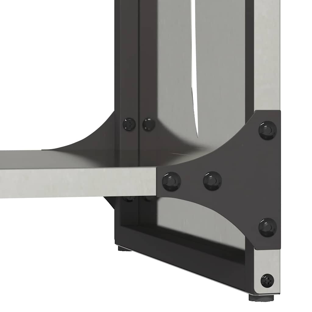 Brennholzregal 40x30x80 cm Edelstahl