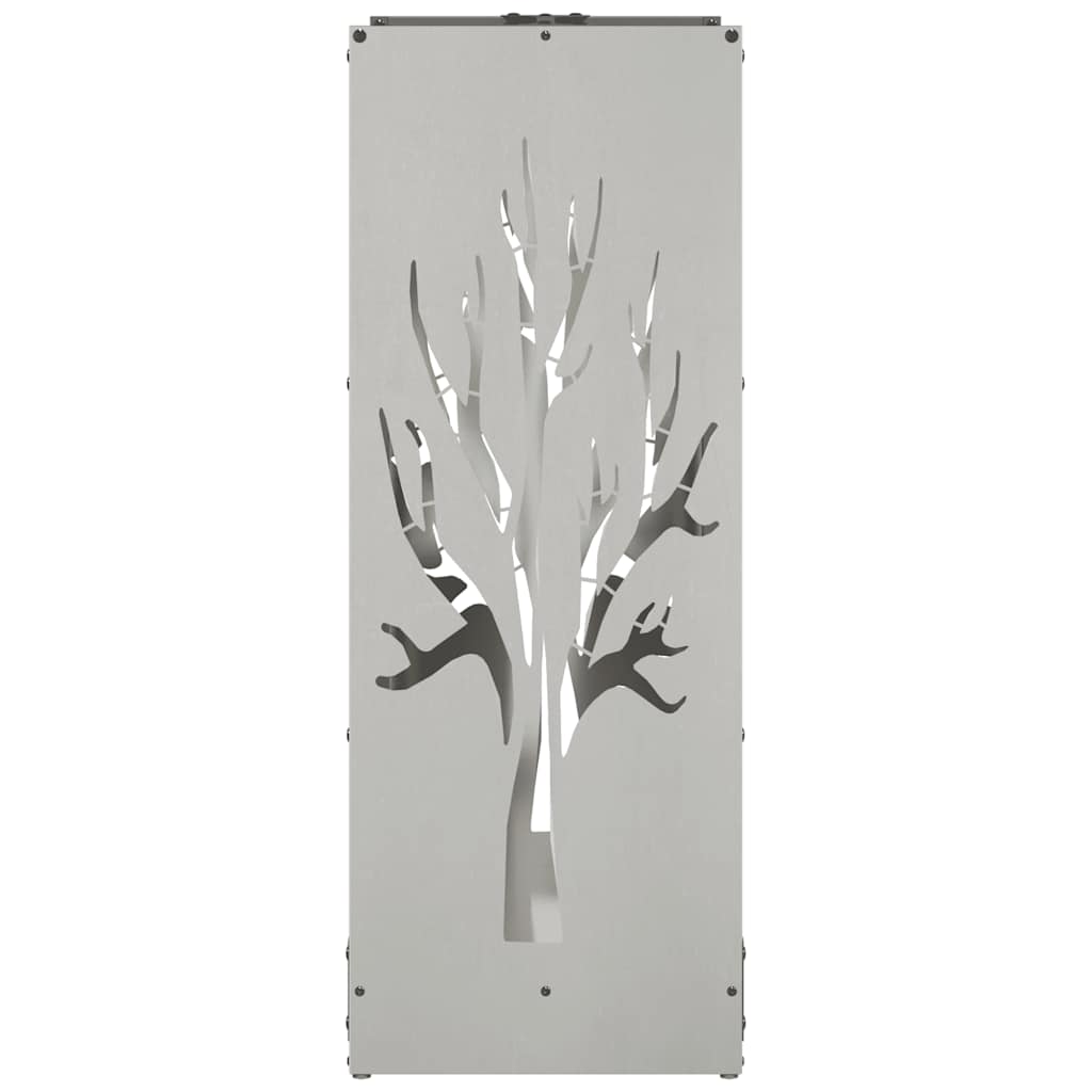 Brennholzregal 40x30x80 cm Edelstahl