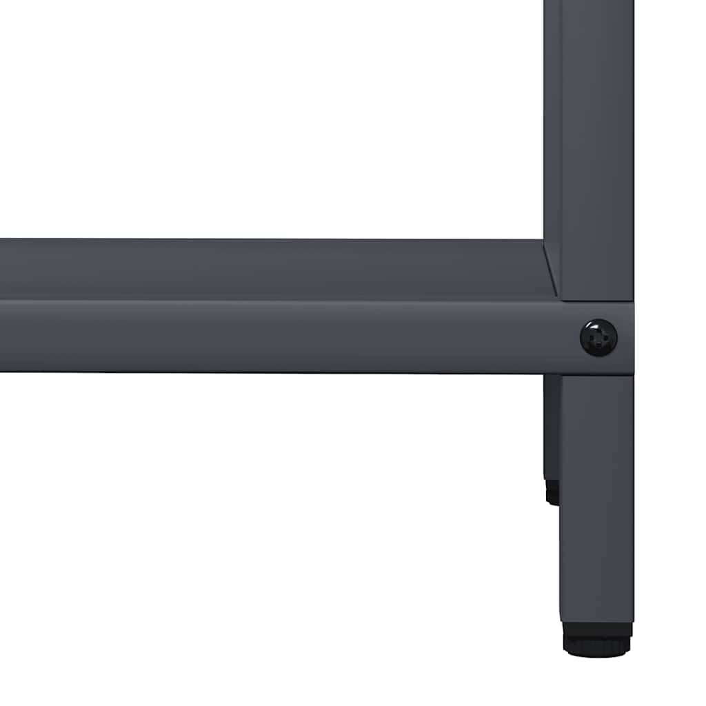 Brennholzregal Anthrazit 40x25x120 cm Kaltgewalzter Stahl