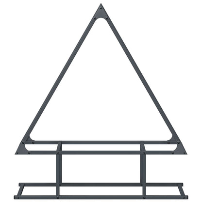 Brennholzregal Anthrazit 80x25x90 cm Kaltgewalzter Stahl