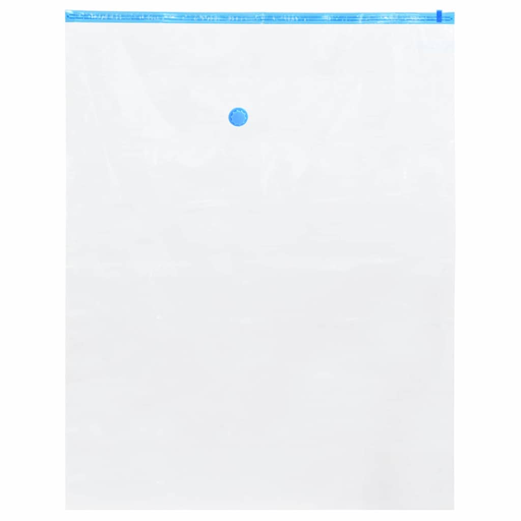 Aufbewahrungstaschen 10 pcs Transparent und Blau 130 x 100 cm