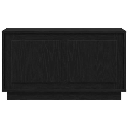 TV-Schränk Schwarz Eichen-Optik 80 x 35 x 45 cm Holzwerkstoff