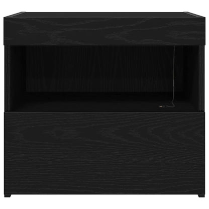 Nachttisch Schwarz Eichen-Optik 50 x 40 x 45 cm Holzwerkstoff