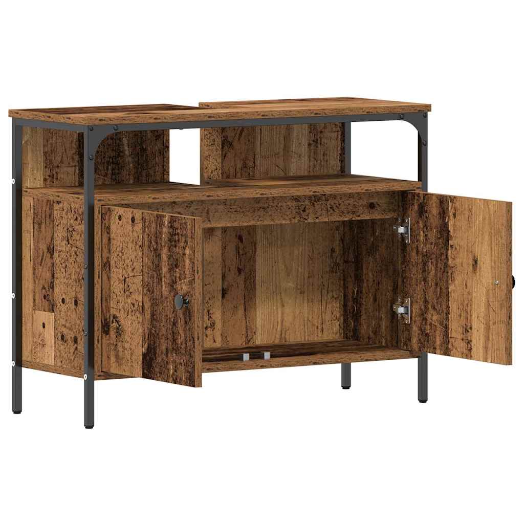 Waschbeckenschrank Altholz 80 x 30 x 60 cm Holzwerkstoff