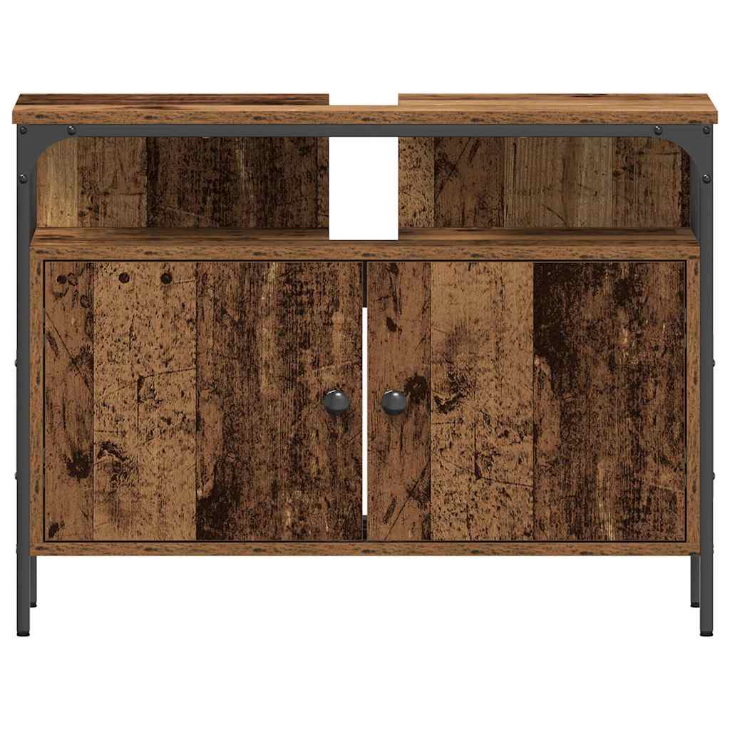 Waschbeckenschrank Altholz 80 x 30 x 60 cm Holzwerkstoff