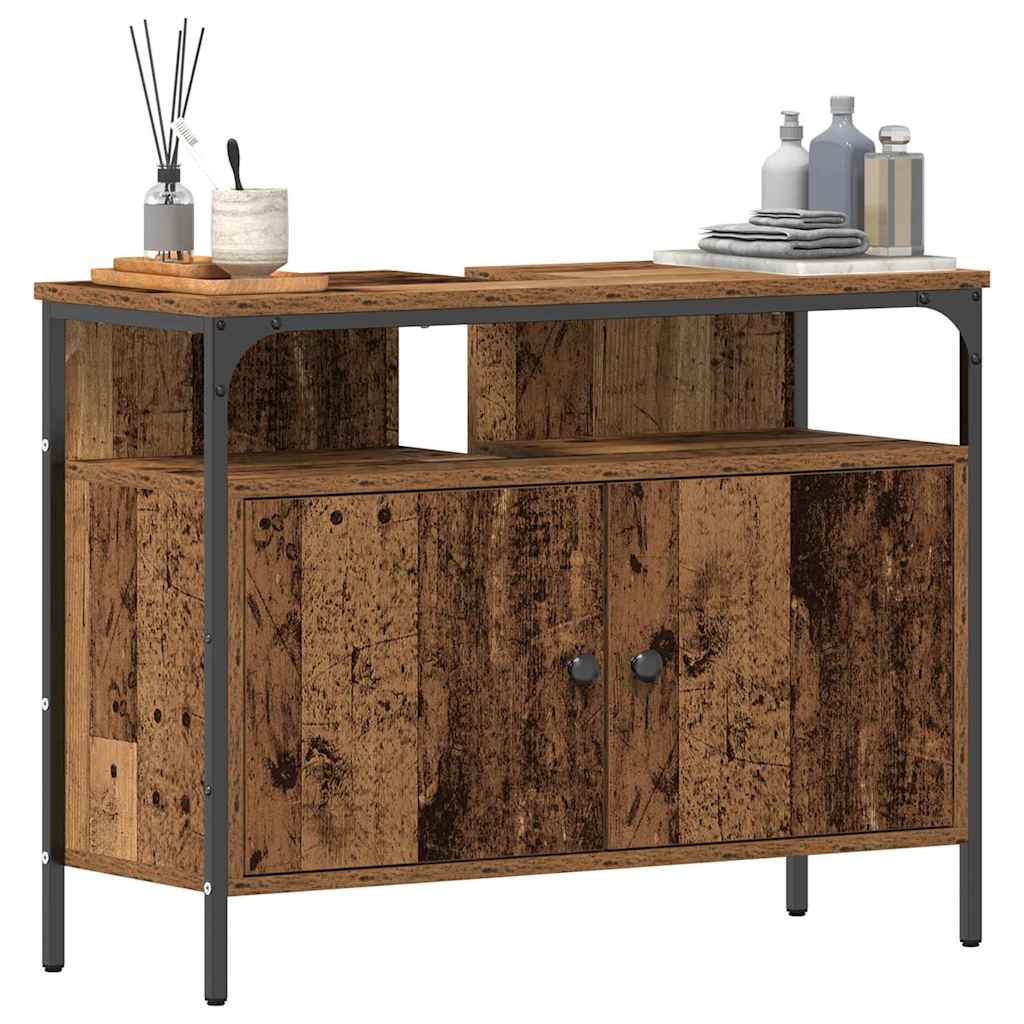 Waschbeckenschrank Altholz 80 x 30 x 60 cm Holzwerkstoff
