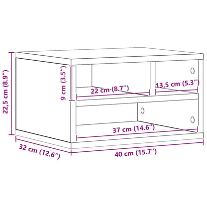 Druckerständer Altholz 40 x 32 x 22,5 cm Holzwerkstoff