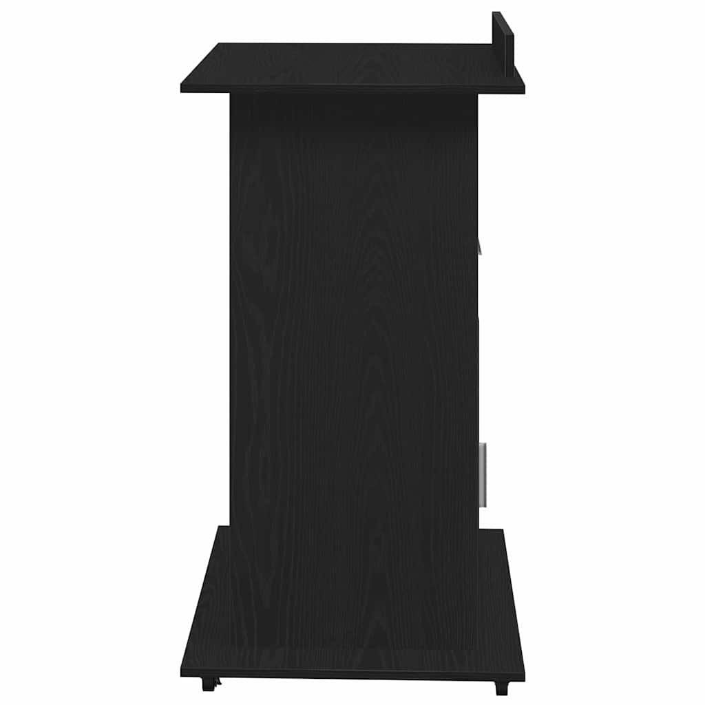 Podium Schwarz Eichen-Optik 55 x 55 x 107 cm Holzwerkstoff