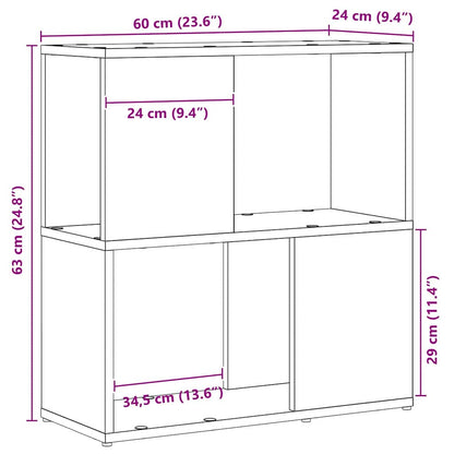 TV-Schrankset Schwarz 60 x 24 x 63 cm Holzwerkstoff