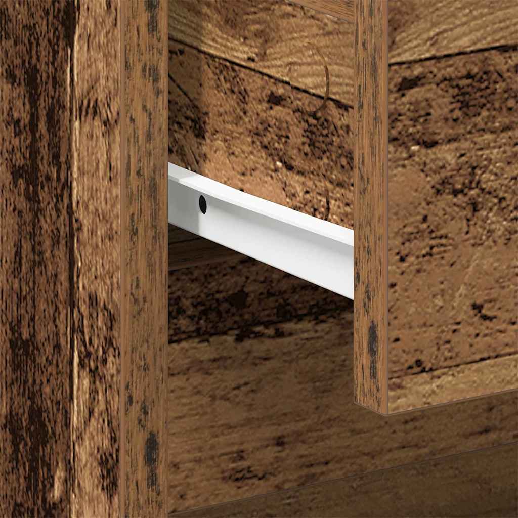 Nachttisch 2 pcs Altholz 45 x 34 x 44,5 cm Holzwerkstoff