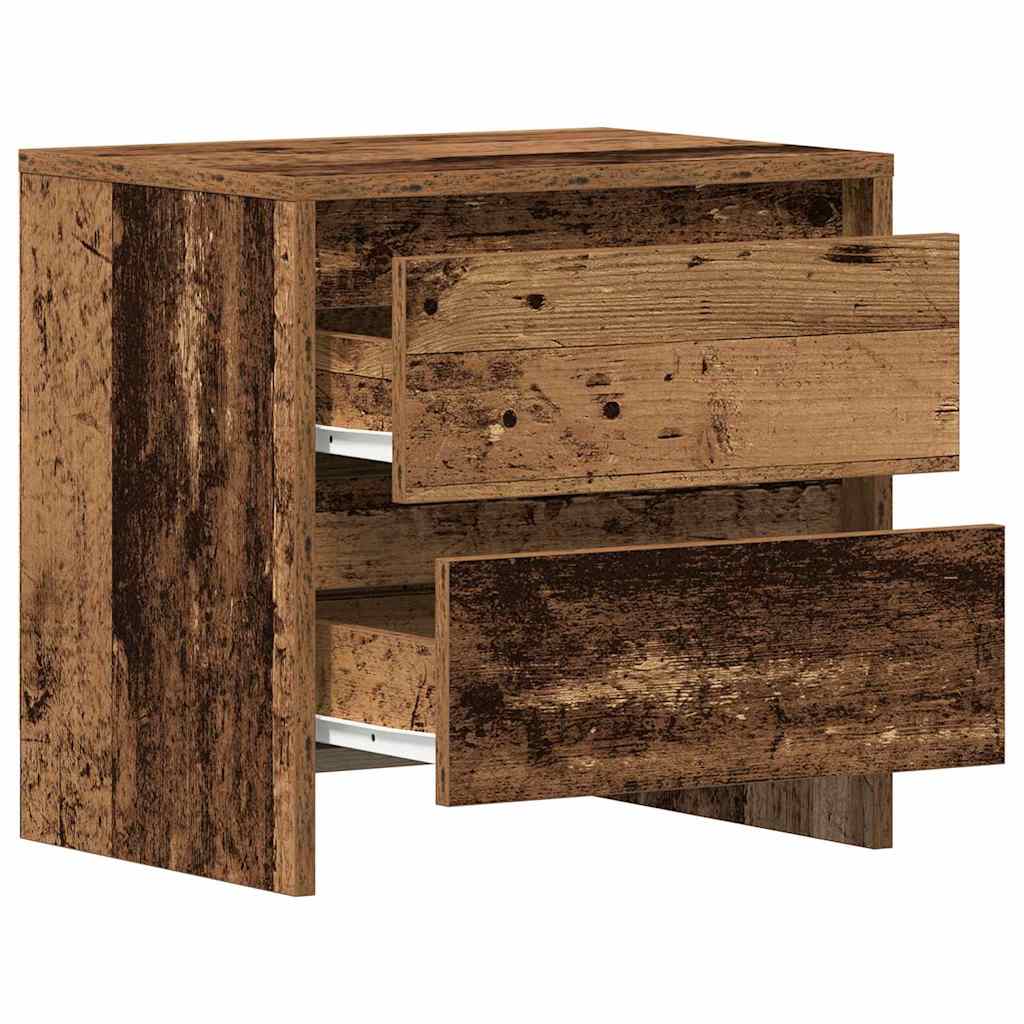 Nachttisch 2 pcs Altholz 45 x 34 x 44,5 cm Holzwerkstoff