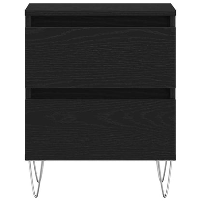 Nachttisch 2 pcs Schwarze Eiche 40 x 35 x 50 cm Holzwerkstoff
