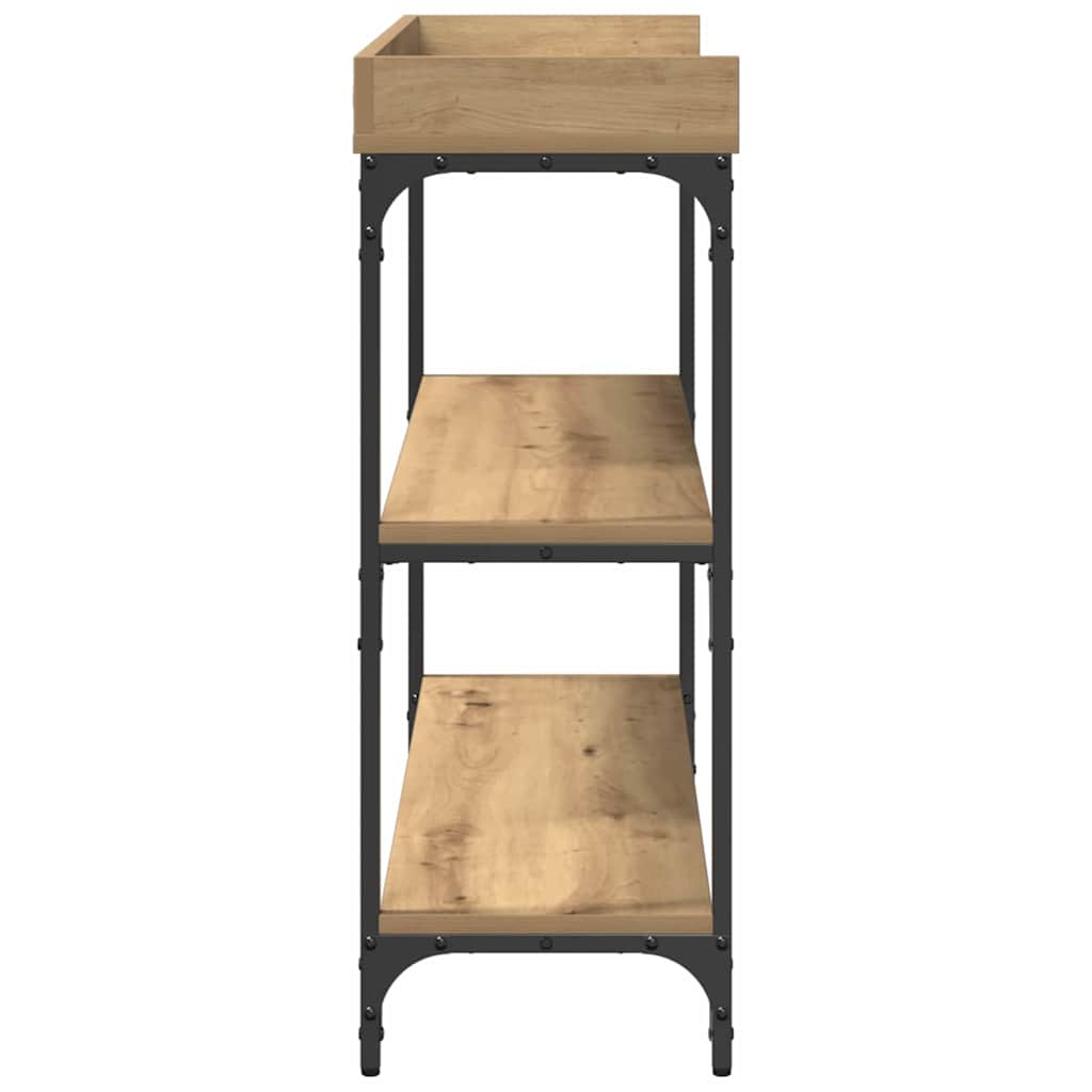 Konsolentisch mit Regal Artisan-Eiche 100 x 30 x 80 cm