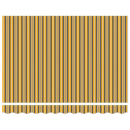 Einziehbare Markise Mehrfarbig 300 x 250 cm Stoff und Stahl