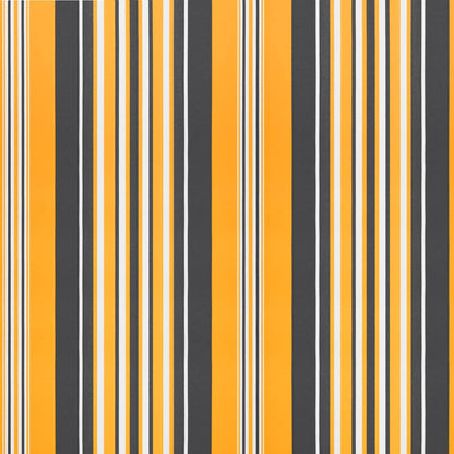 Einziehbare Markise Mehrfarbig 400 x 350 cm Polyester und Stahl