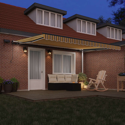 Einziehbare Markise Mehrfarbig 450 x 300 cm Stoff