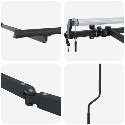 Markisenrahmen Anthrazit 2,5 x 2 m Metall