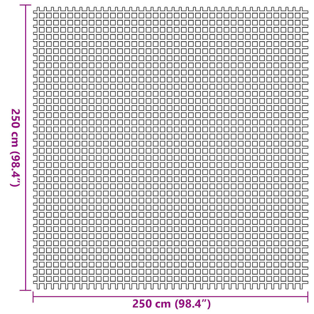 Zeltteppich Grün 250 x 250 cm Polyester