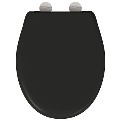 Toilettensitz Schwarz 47 x 37 x 4 cm Duroplast