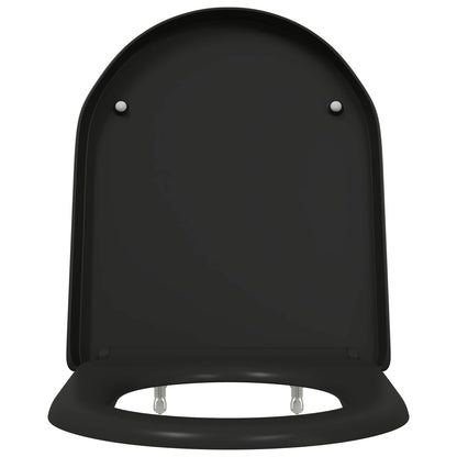 Toilettensitz Schwarz 49 x 36 x 4 cm Duroplast