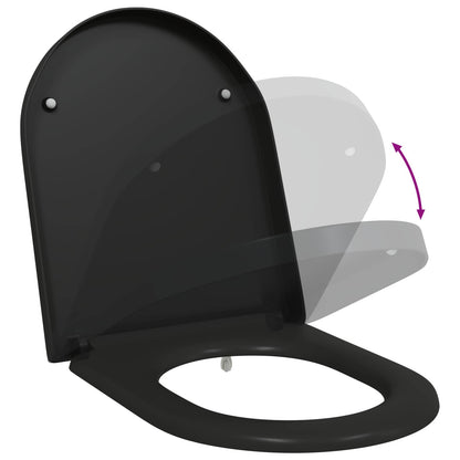 Toilettensitz Schwarz 49 x 36 x 4 cm Duroplast