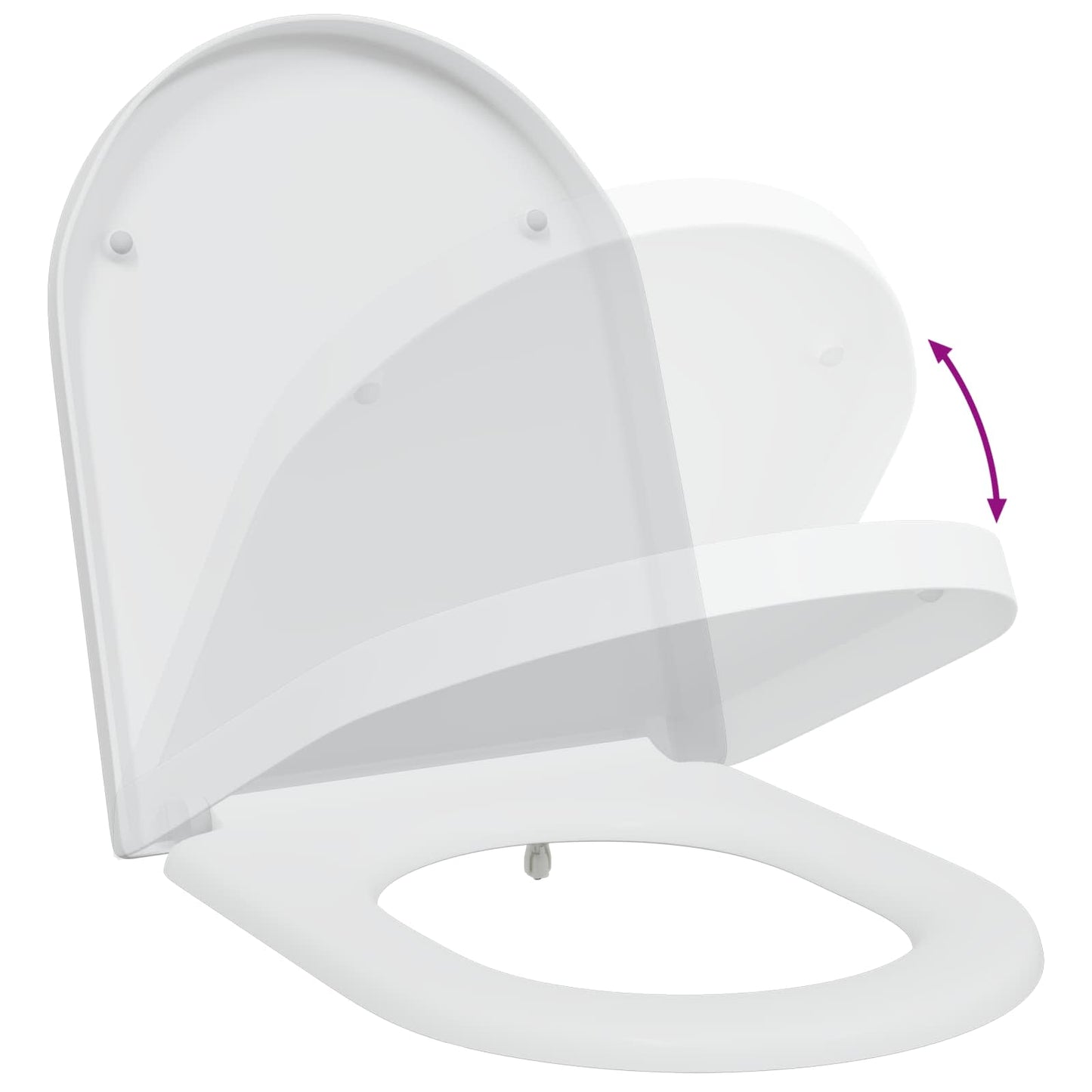 Toilettensitz Weiß 49 x 36 x 4 cm Duroplast