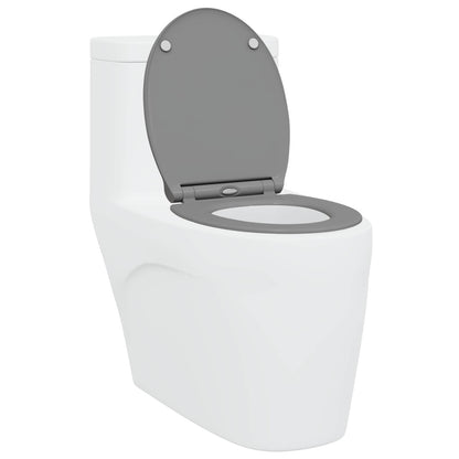 Toilettensitz Grau 47 x 37,5 x 3,8 cm Duroplast