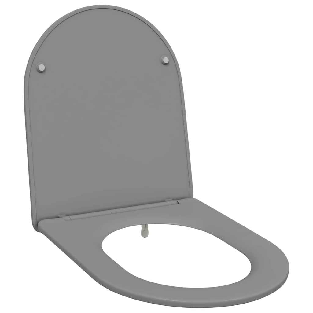 Toilettensitz Grau 47 x 36 x 3,4 cm Duroplast