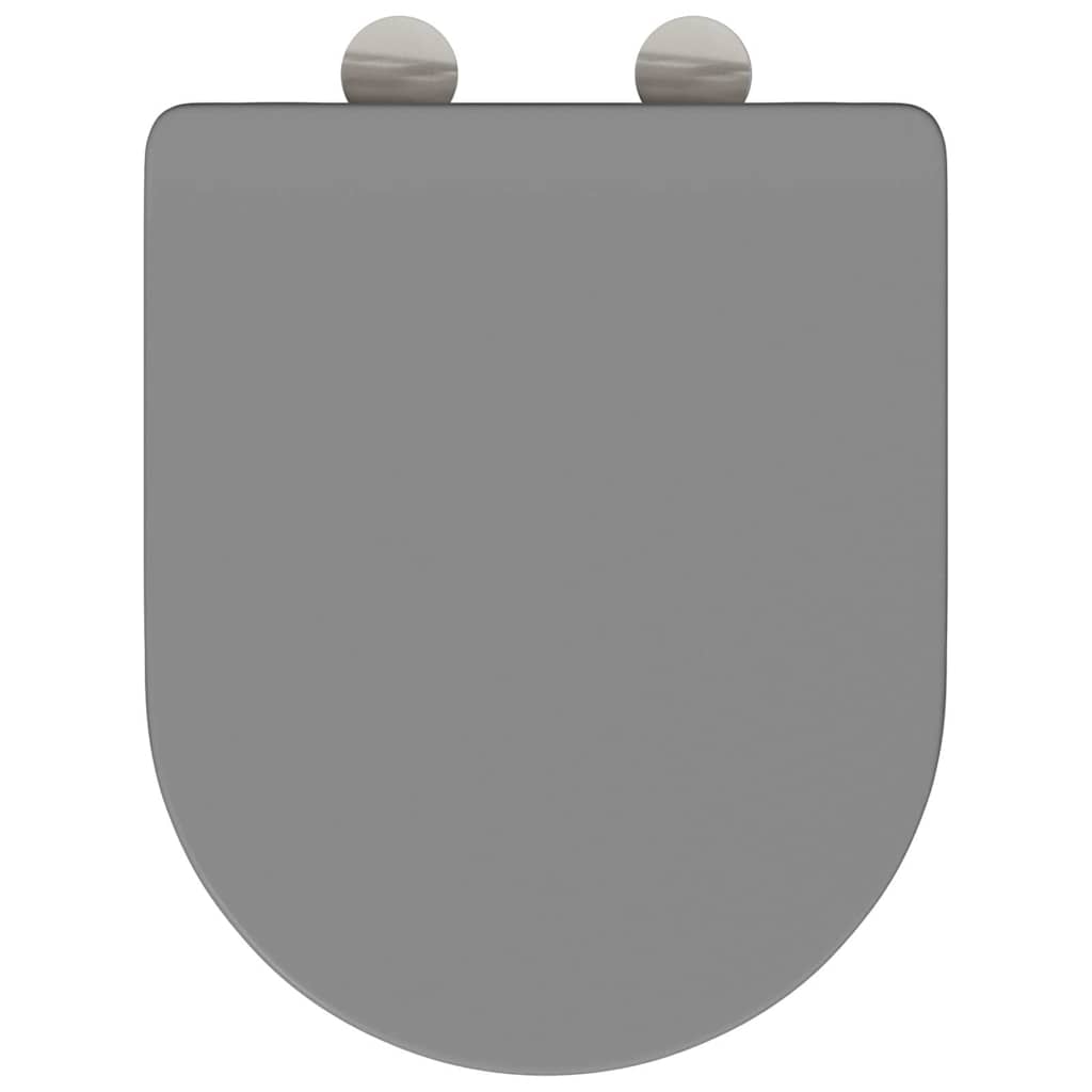 Toilettensitz Grau 47 x 36 x 3,4 cm Duroplast