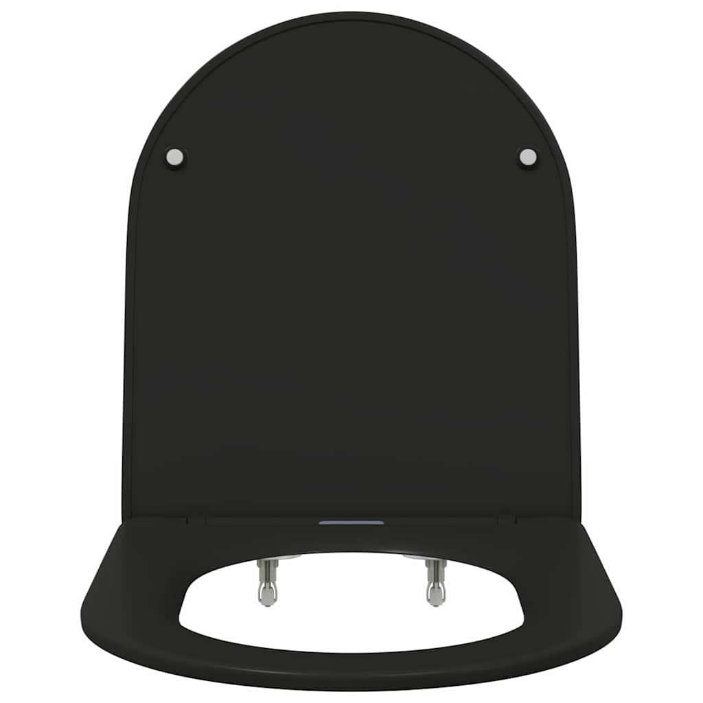 Toilettensitz Schwarz 47 x 36 x 3,4 cm Duroplast