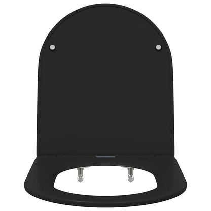 Toilettensitz Schwarz 47 x 36 x 3,4 cm Duroplast